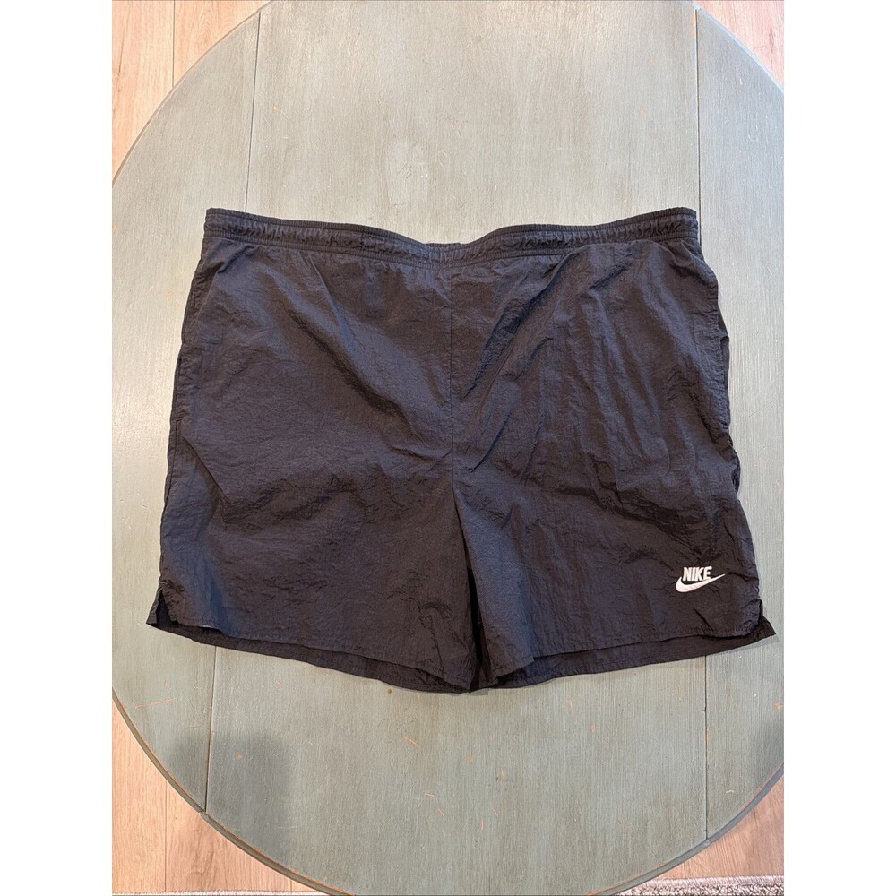 Vintage Nike Black Mesh Lined Swim Trunks Shorts Mens Size L